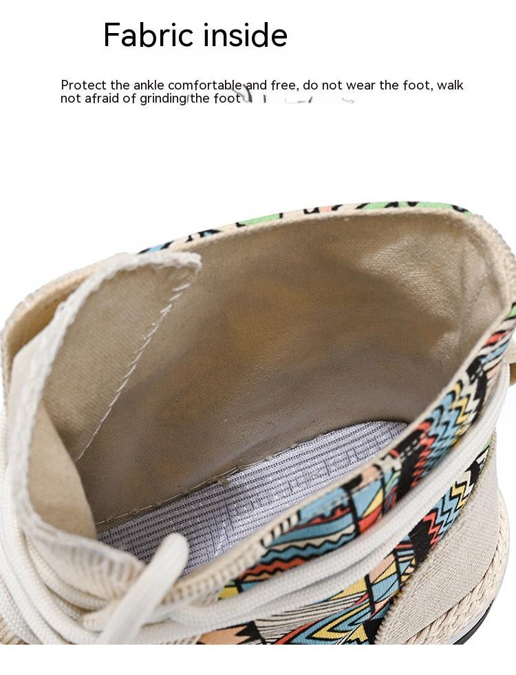 High-top Canvas Casual Board Shoes