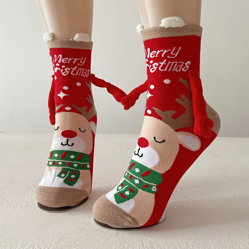 Magnetic Xmas Socks for Couples