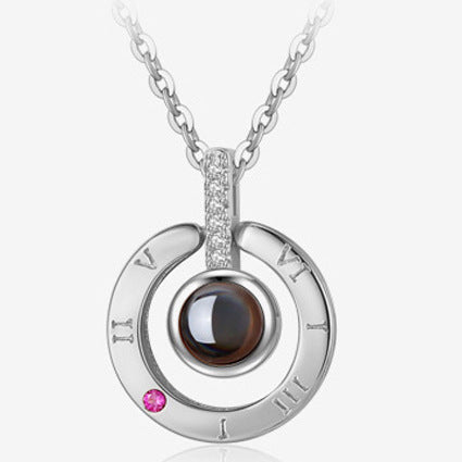 Metal Rose Jewelry Gift Box Necklace