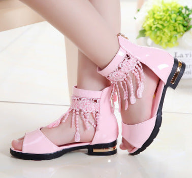 Princess Girls Open Toe Shoes