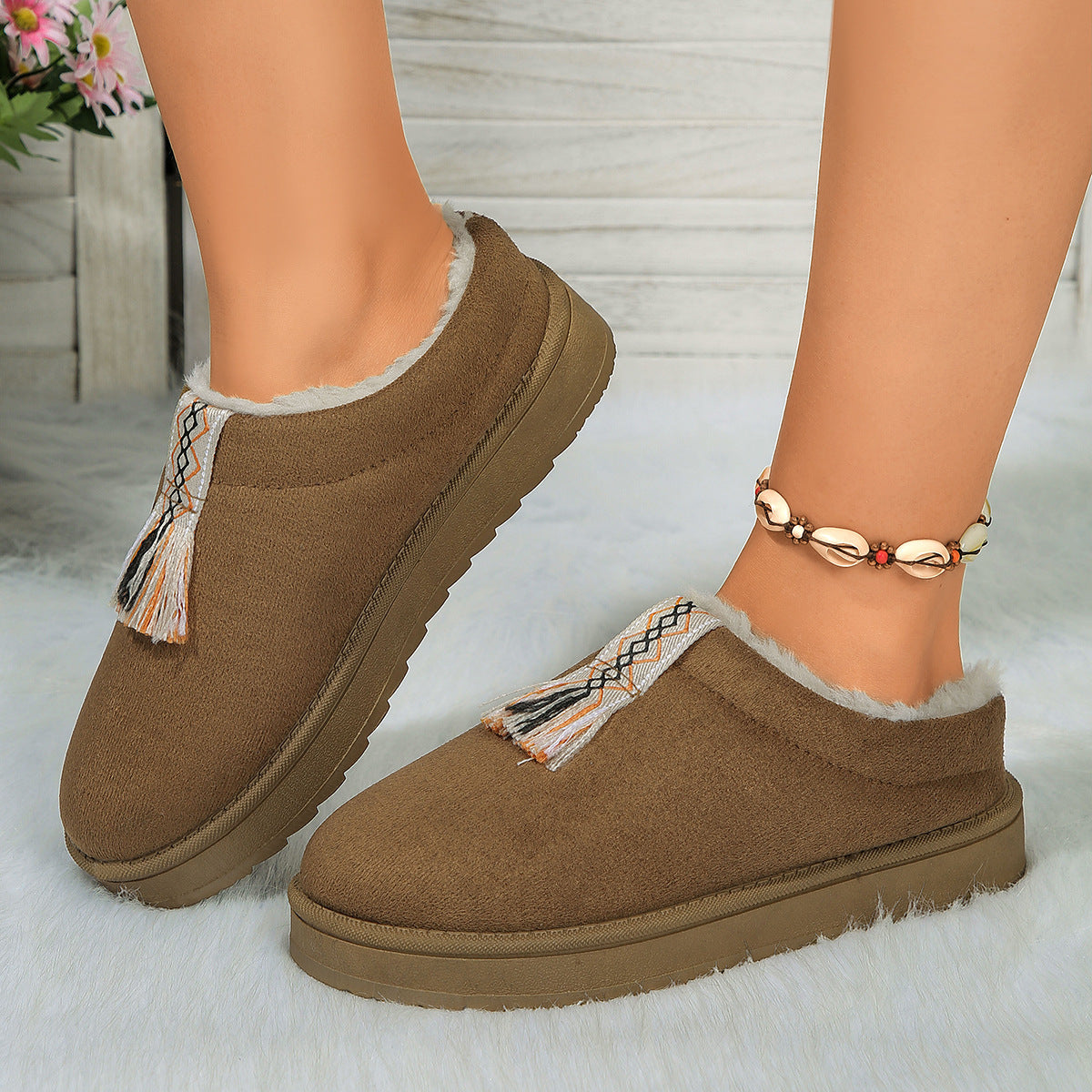 Winter Plush Home Slippers