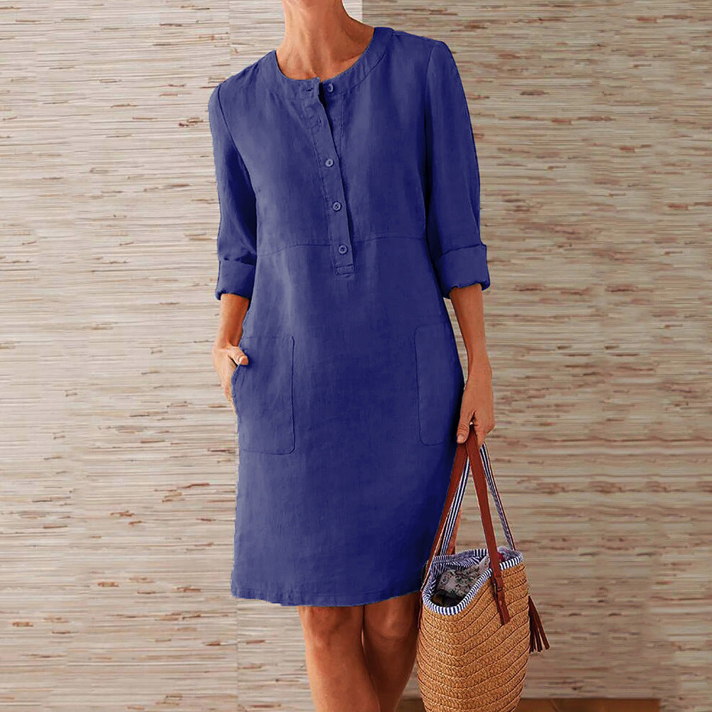 Ethnic Style Long Sleeve Dress