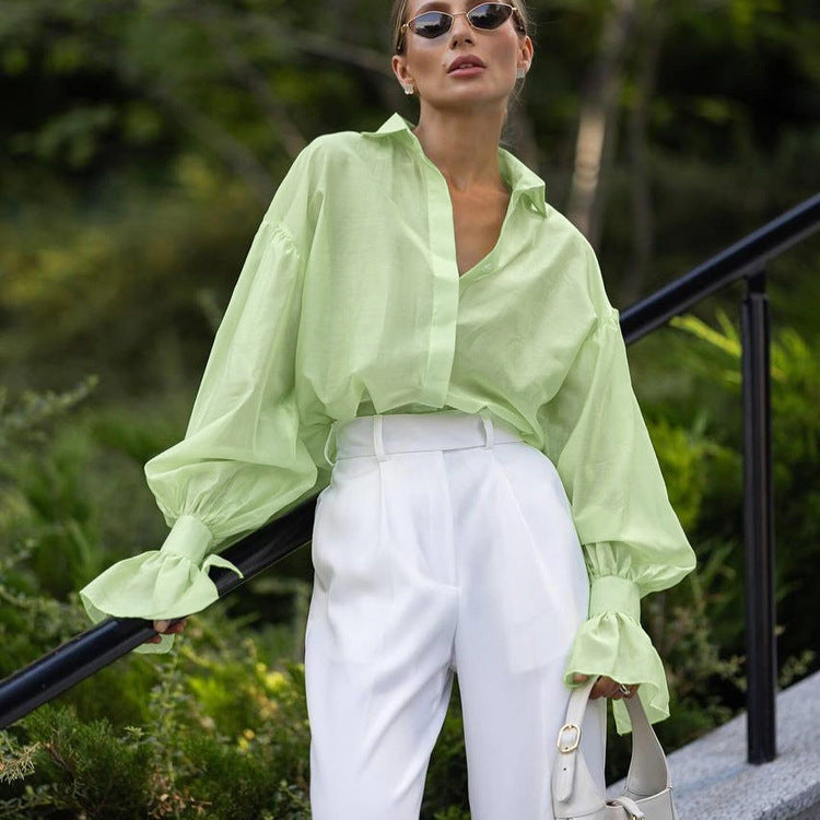 Long Sleeves Loose Shirt