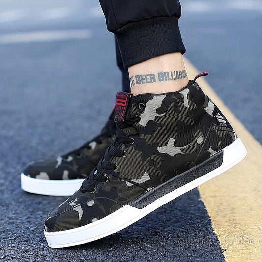 High-top Camouflage Shoes