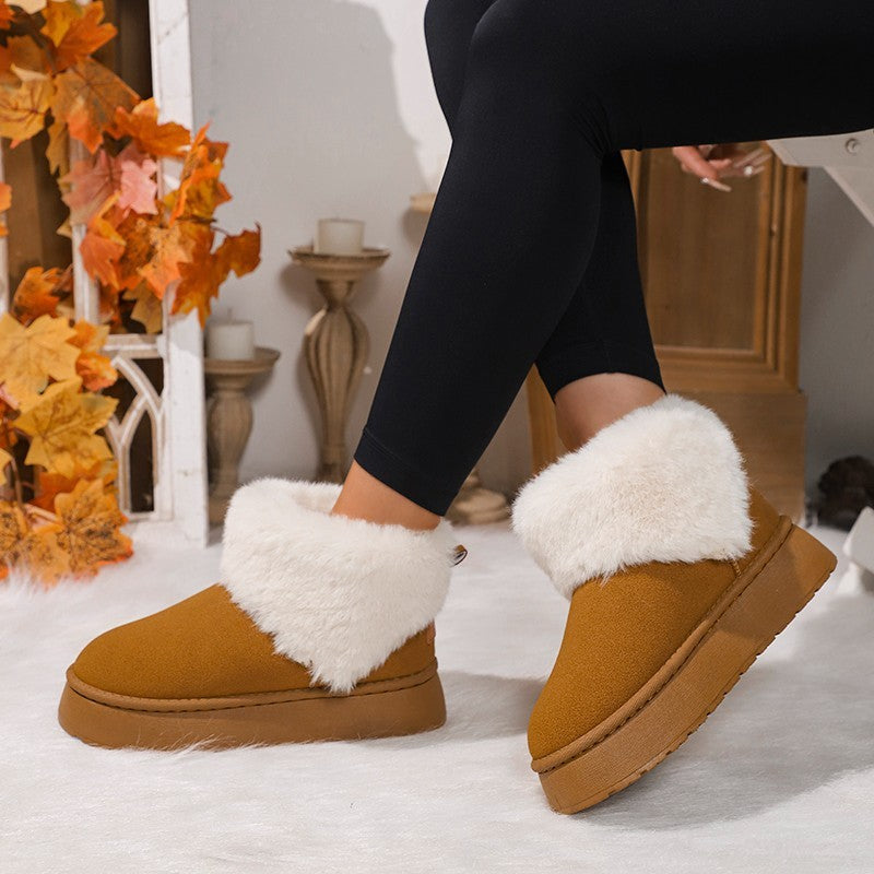 Winter Fashion Plush Snow Boots