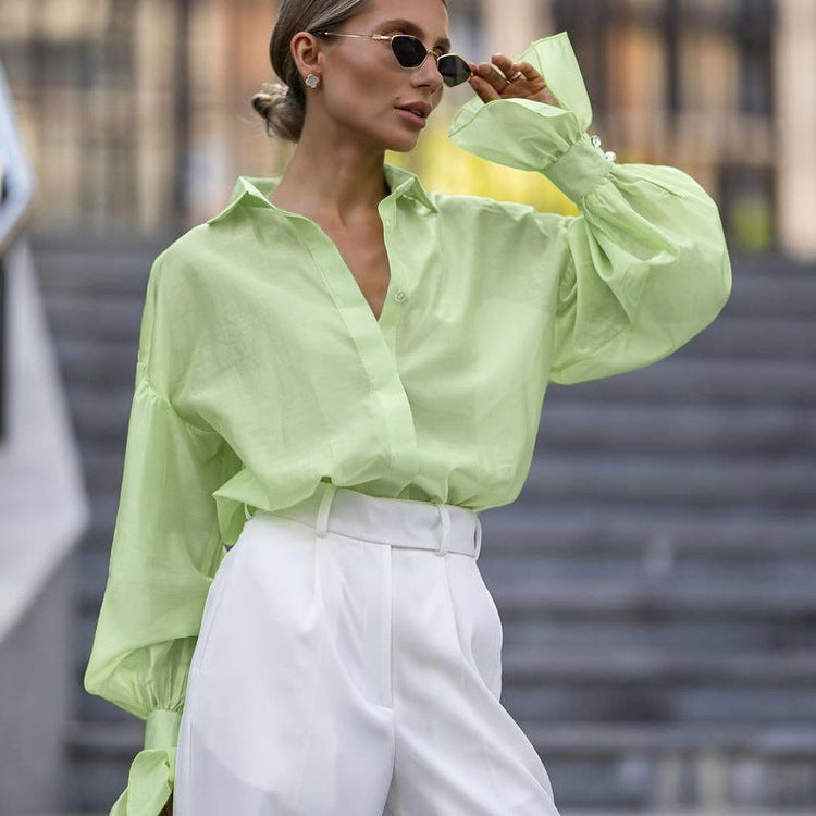 Long Sleeves Loose Shirt