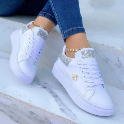 White Low-Top Sneakers