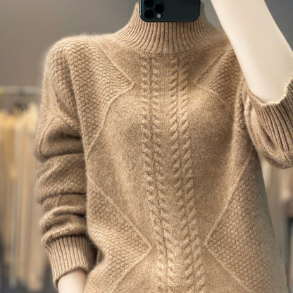 Half-high Collar Cashmere Sweater