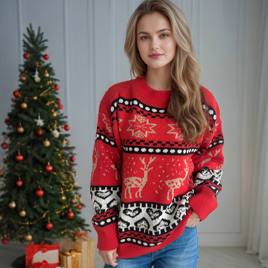 Christmas Casual Red Sweater