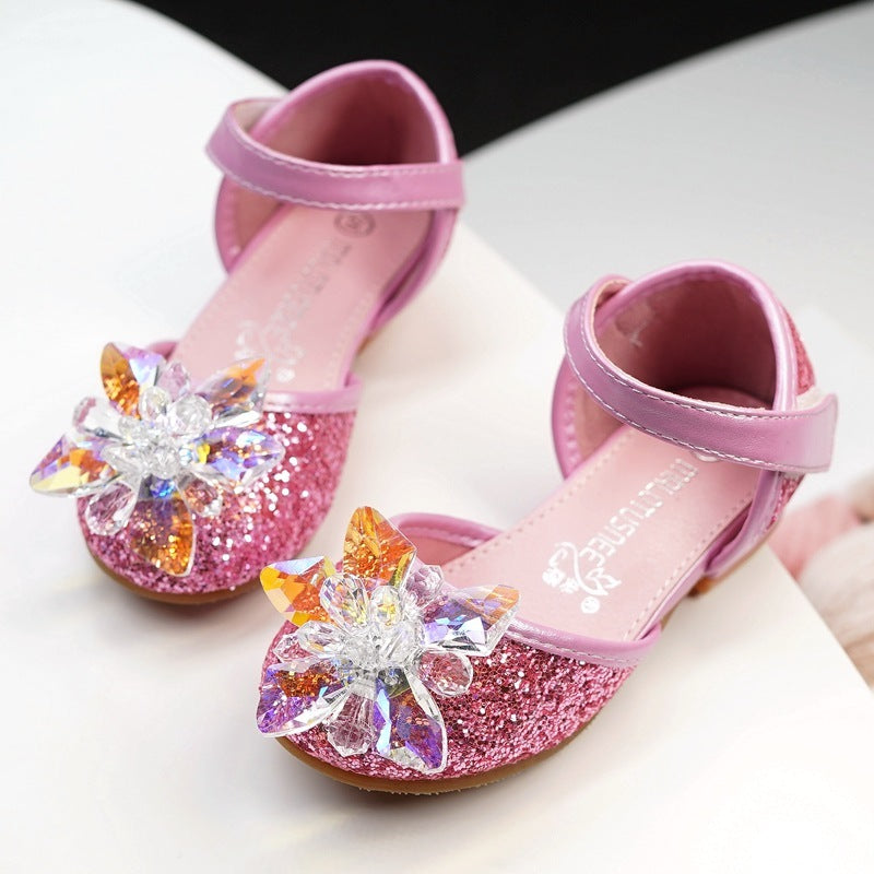 Girls crystal shoes rhinestone shoes