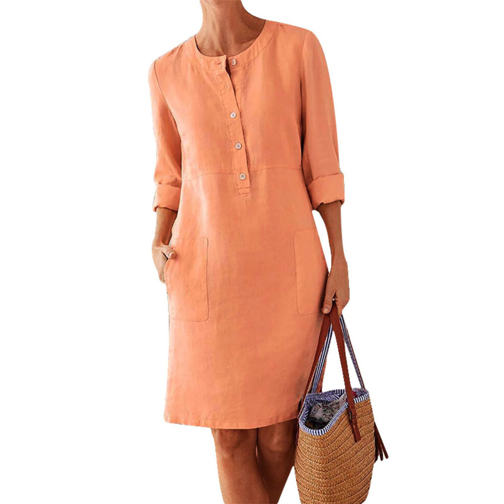 Ethnic Style Long Sleeve Dress