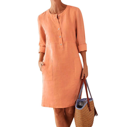 Ethnic Style Long Sleeve Dress