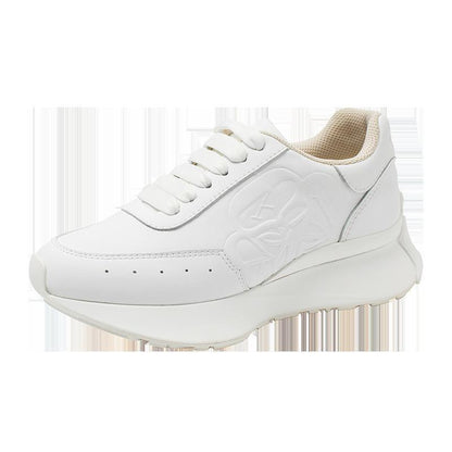 Leather Sports Casual White Shoes