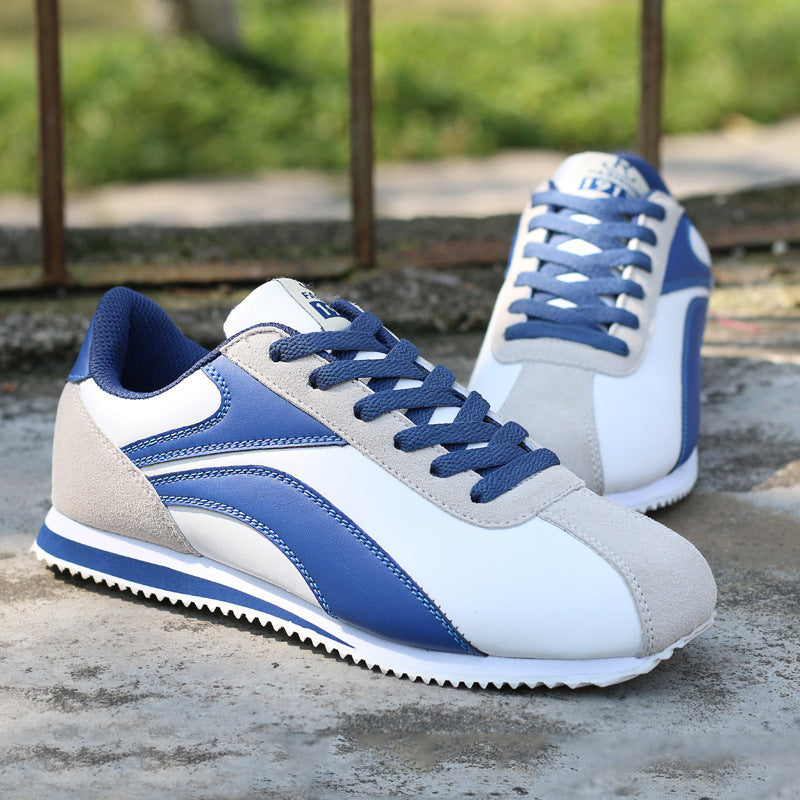 Men's Low-Top Leather, Lightweight Casual Sports Shoes