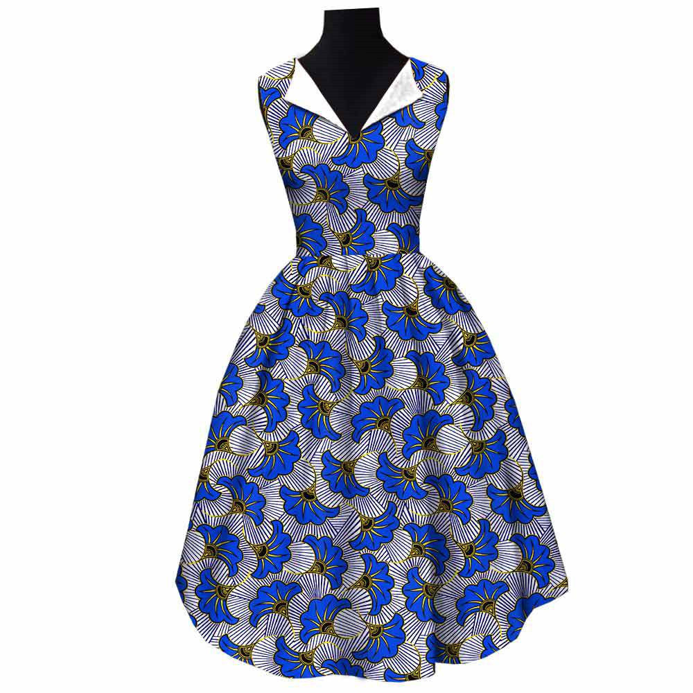 African Cotton Batik Dress