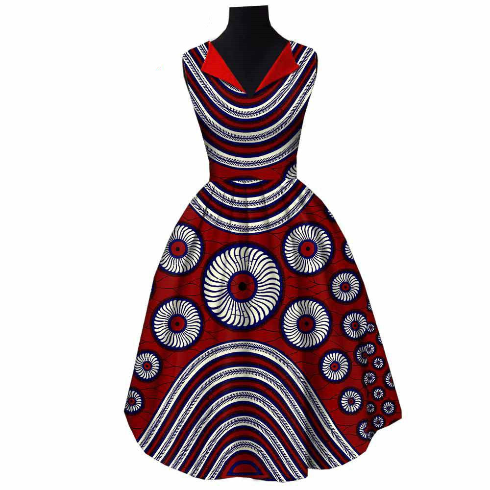 African Cotton Batik Dress