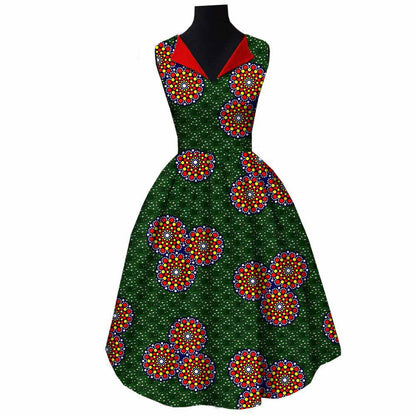 African Cotton Batik Dress
