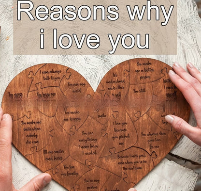 Valentine's Day Wooden Love Puzzle