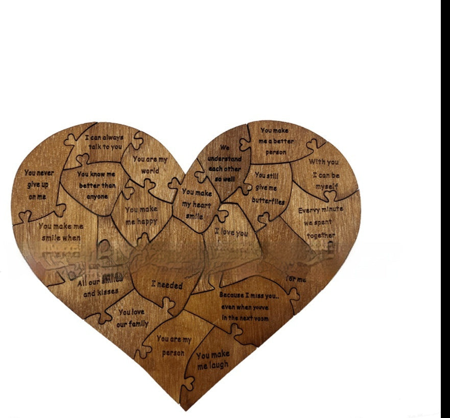 Valentine's Day Wooden Love Puzzle