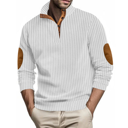 Men's Casual Vertical Stripes Sweater