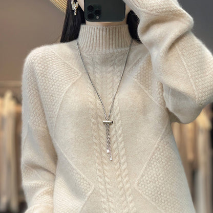 Half-high Collar Cashmere Sweater