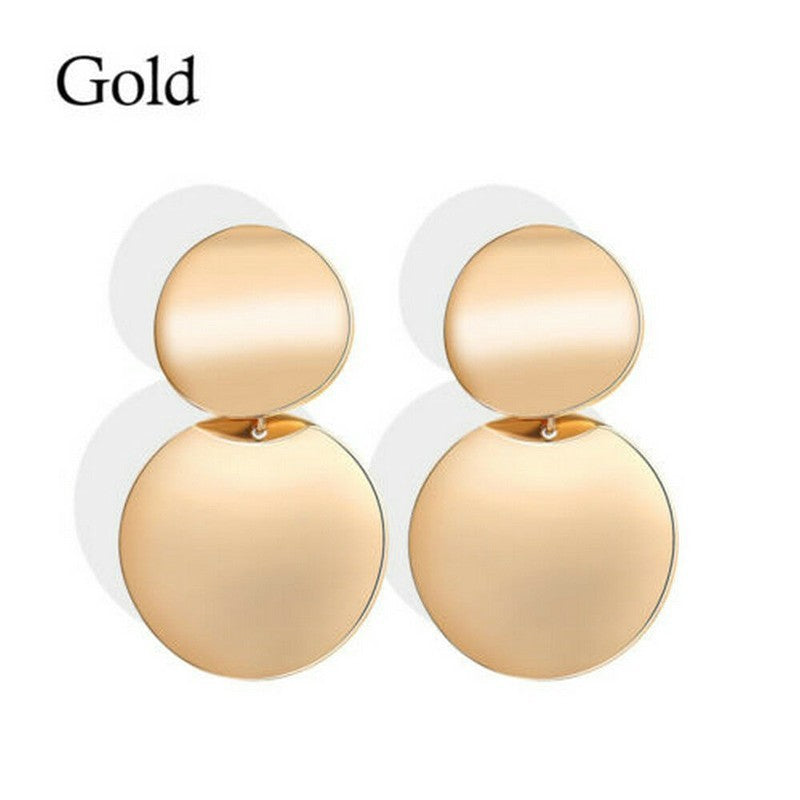 High-grade Large Circle Retro Design Earrings