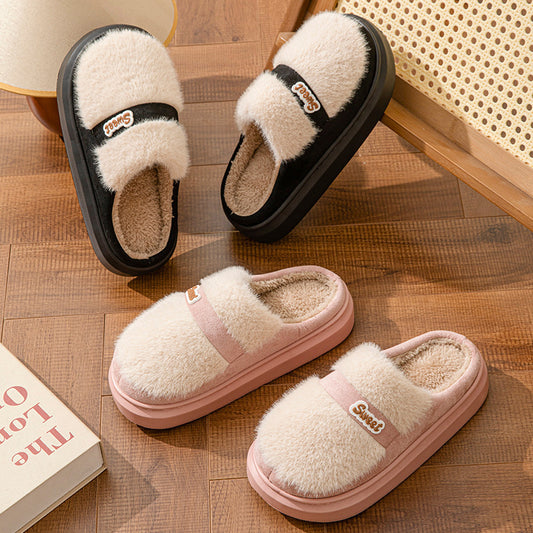 Warm Fashion Interior Home Couple Cotton Slippers