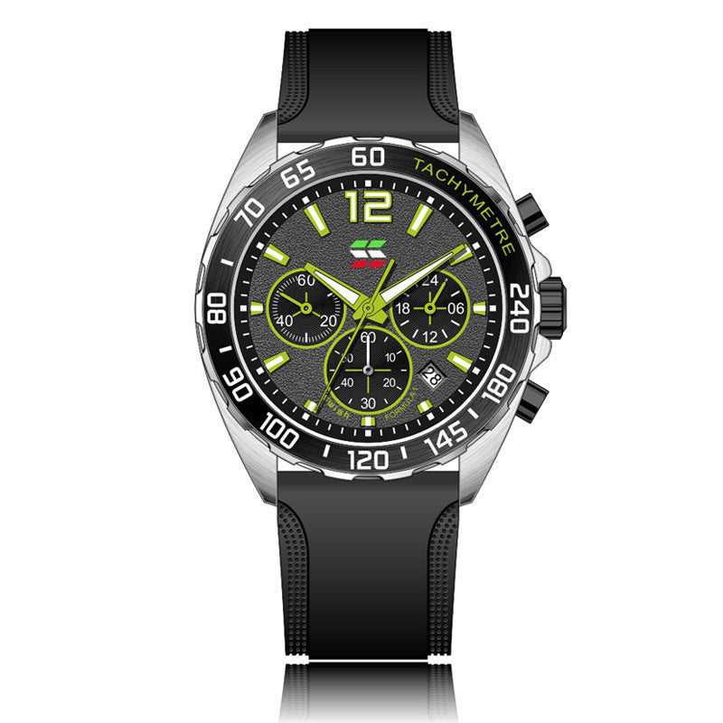 Quartz Watch Clock Six-pin Timing Sports Wrist