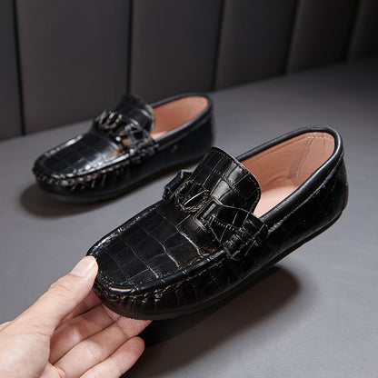 Children's Slip-on Leather Shoes