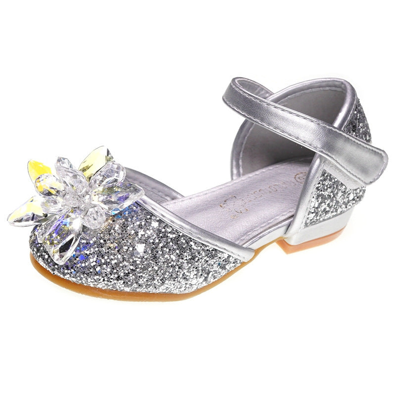 Girls crystal shoes rhinestone shoes