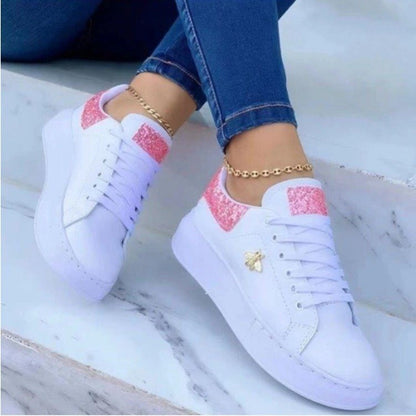 White Low-Top Sneakers