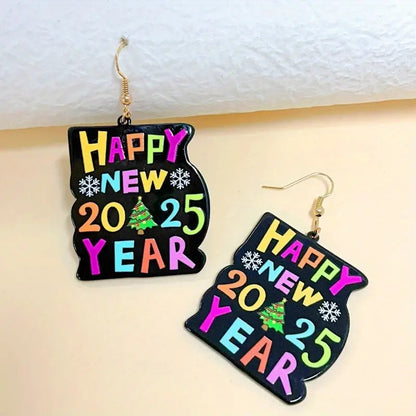 New Year 2025 Colorful Earrings