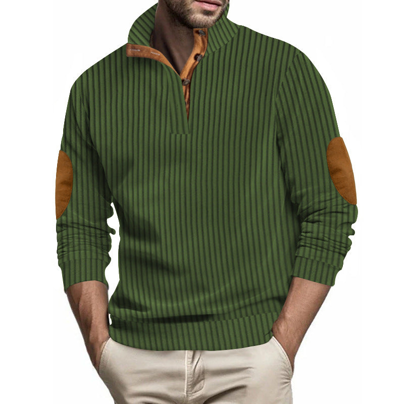 Men's Casual Vertical Stripes Sweater