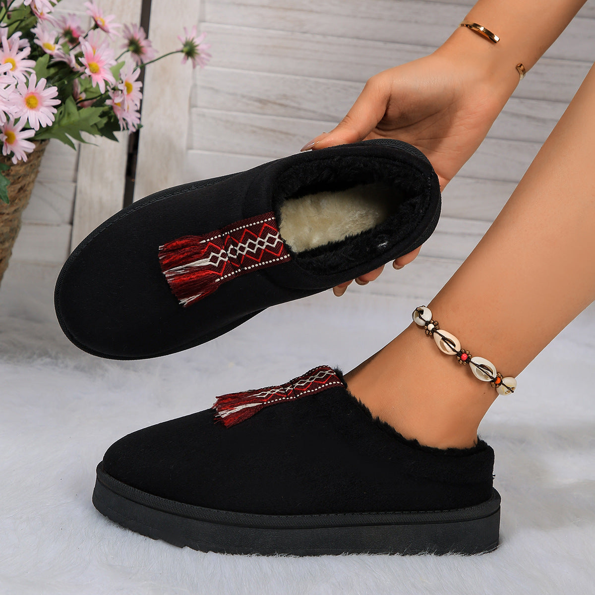 Winter Plush Home Slippers