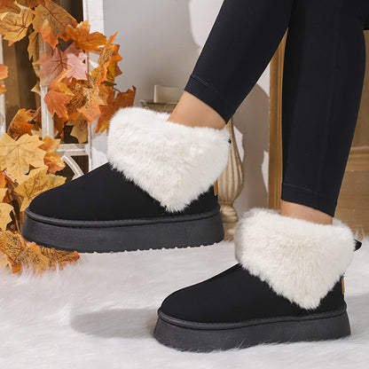 Winter Fashion Plush Snow Boots