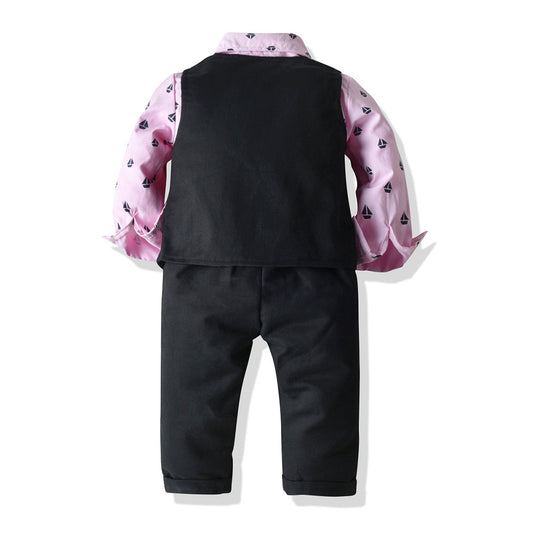 3Pcs Suit Kids Boy Casual Clothes Set