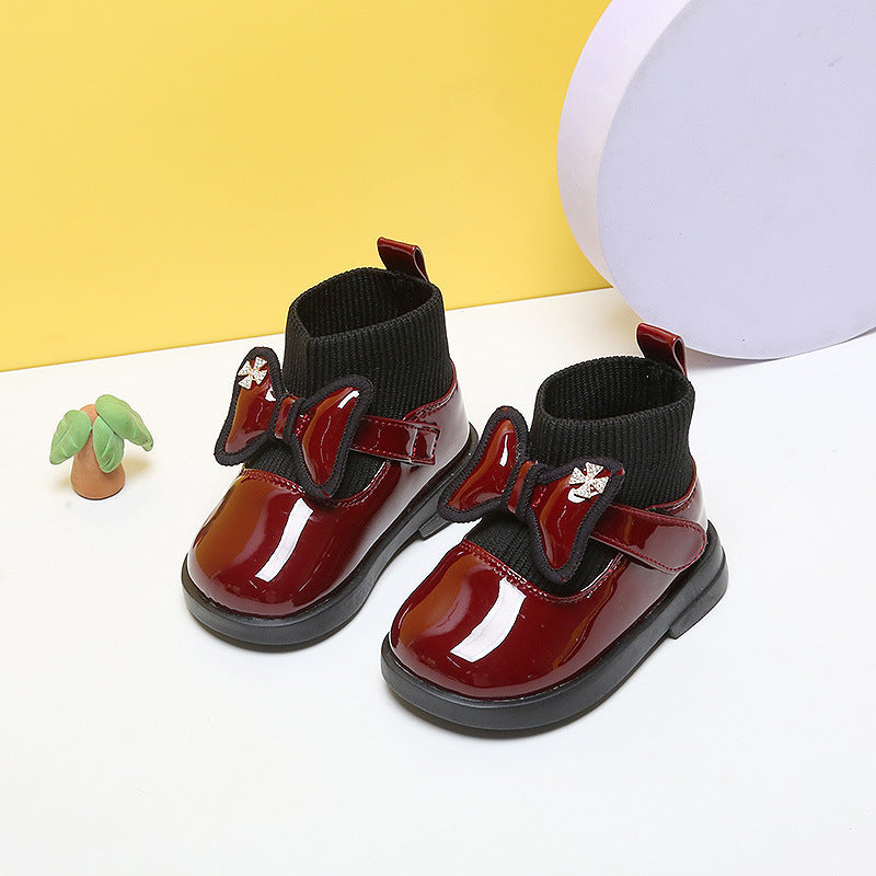 Toddler Leather Soft-soled Boots