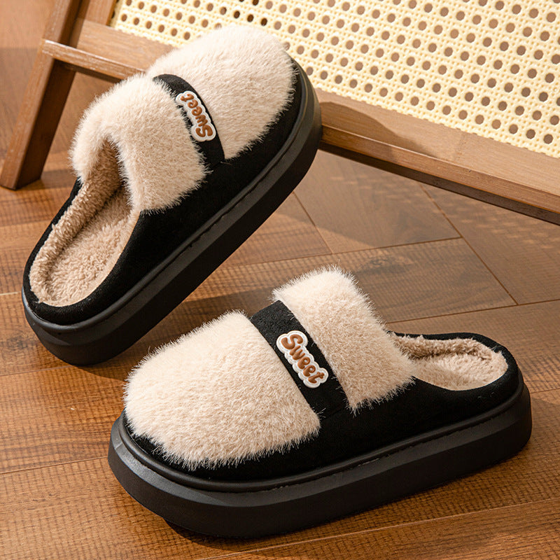 Warm Fashion Interior Home Couple Cotton Slippers