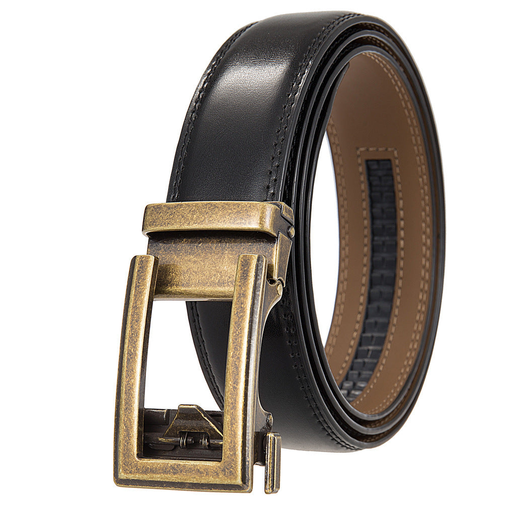 Antique Cowhide Men's Leather Belt