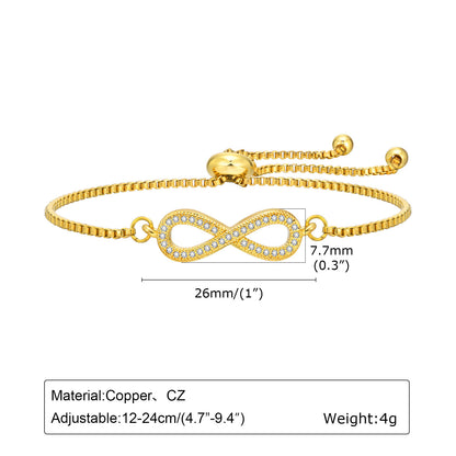 Adjustable Infinity Double-layer  Bracelet