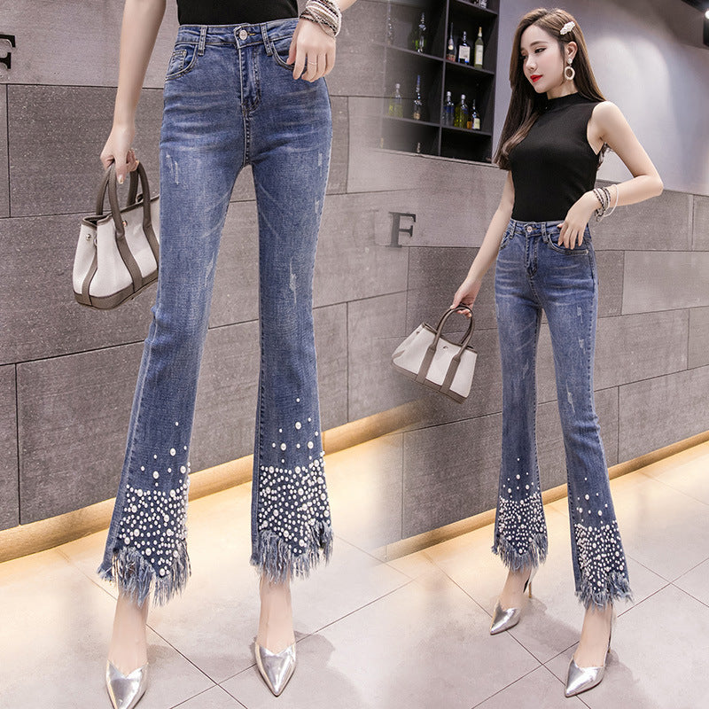 Pearl flared jeans