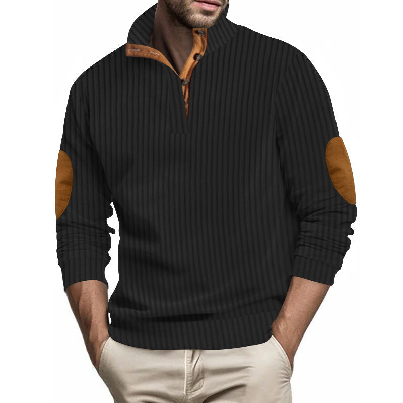 Men's Casual Vertical Stripes Sweater