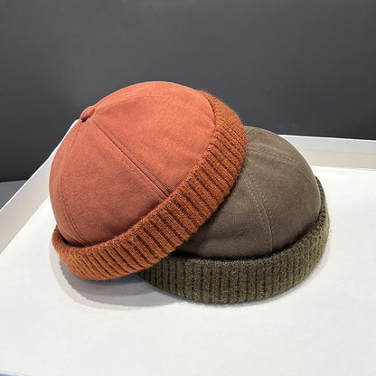 Autumn And Winter Deerskin Velvet Beret Melon Skin Hat