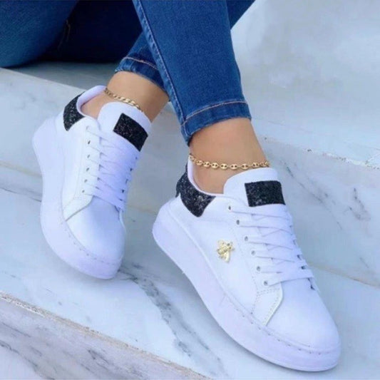 White Low-Top Sneakers