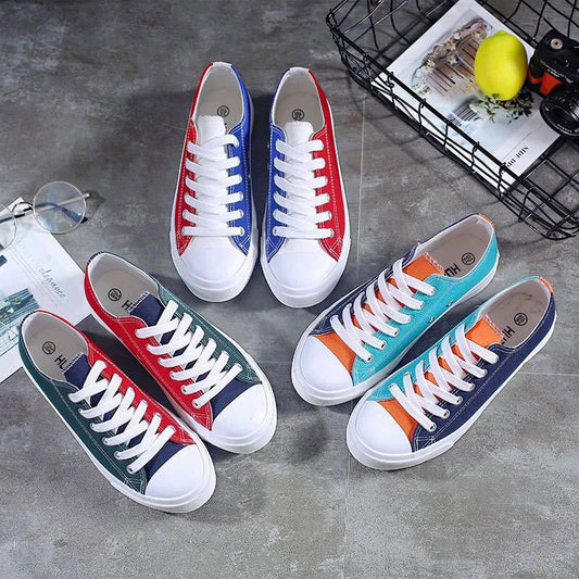 Couple's two color shoes