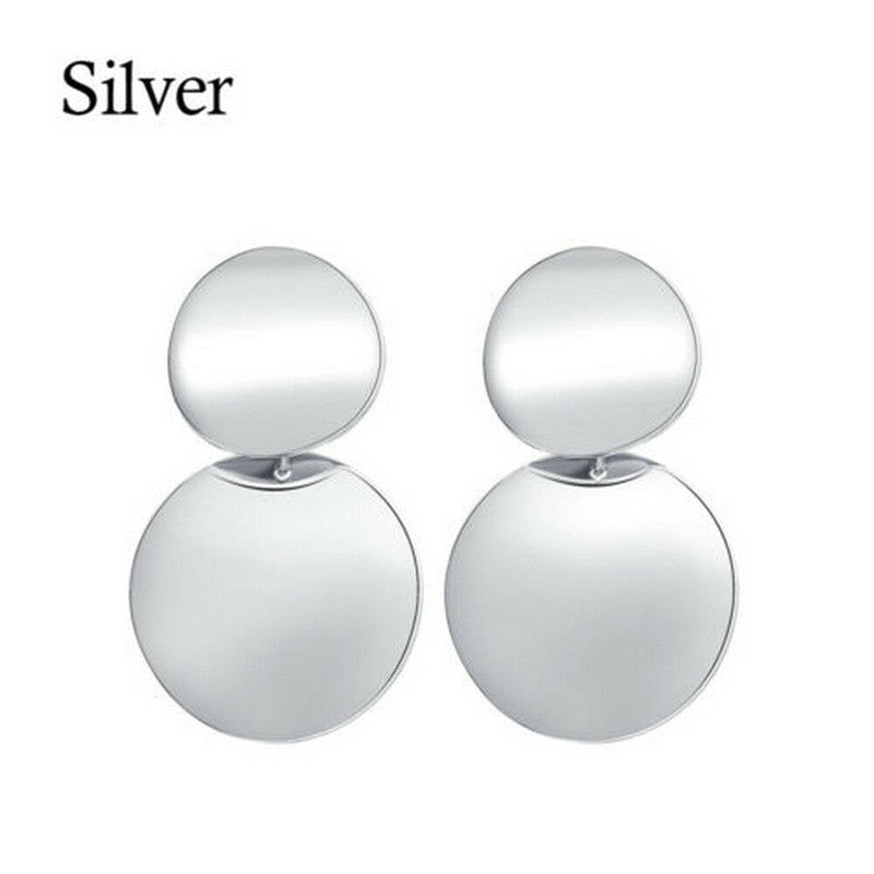 High-grade Large Circle Retro Design Earrings