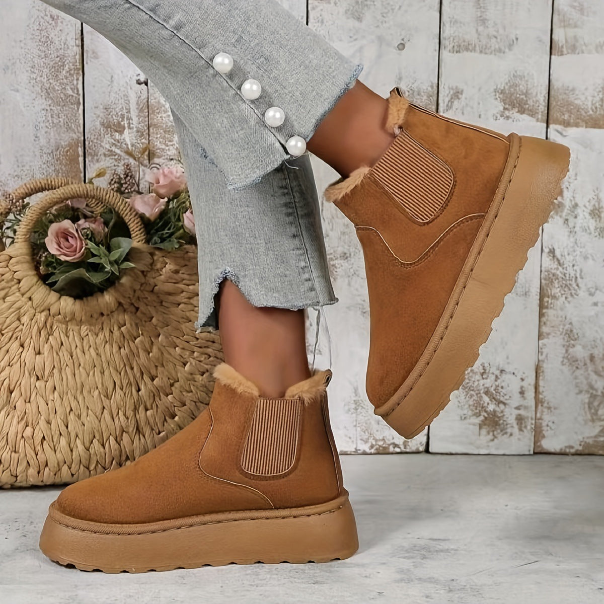 Winter Snow Boots Warm Plush Ankle Boots