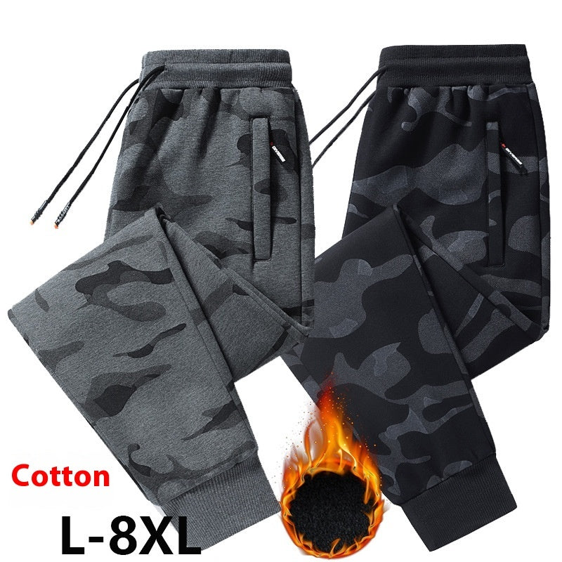 Men's Cotton Casual Pants Plus-sized