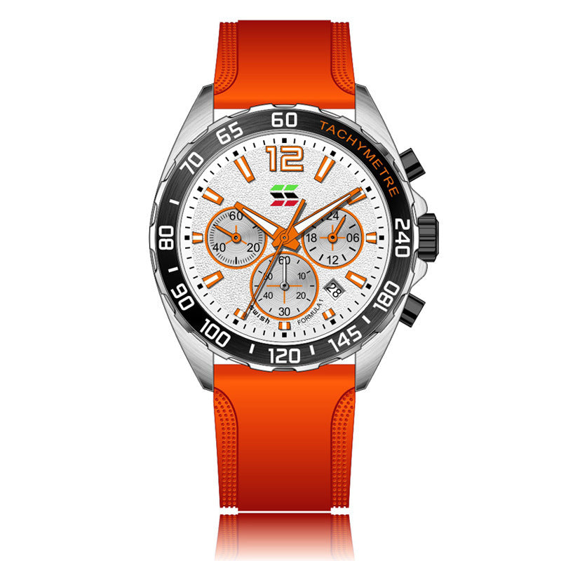 Quartz Watch Clock Six-pin Timing Sports Wrist