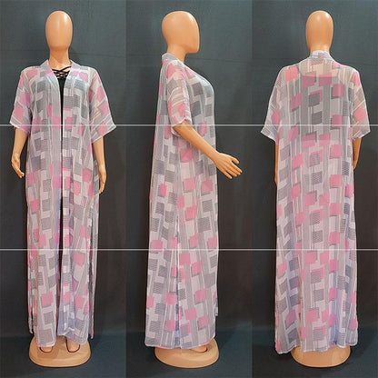 African Women 3 Piece Set Tank Robe